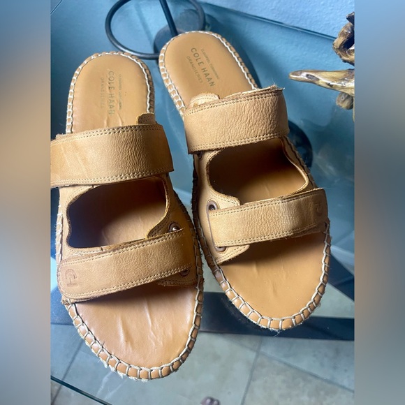 Cole Haan womens Cloudfeel Espadrille Slide Espadrille Wedge Sandal - Picture 8 of 14